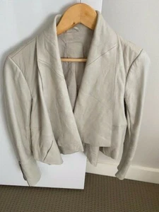 Husk cropped leather jacket - Picture 1 of 4