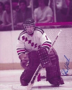 Auotographed GLEN HANLON New York Rangers 8x10 Photo - w/ COA - Picture 1 of 1