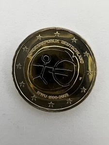 Seltene 2 Euro Münze Strichmännchen WWU 1999-2009 F Bundesrepublik Deutschland - Bild 1 von 2