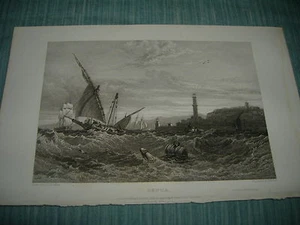 1832 STAHLSTICH GENUA KÖNIGREICH SARDINIEN LIGURIEN - Bild 1 von 1