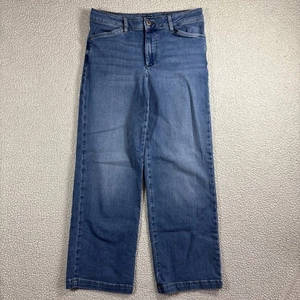 J Jill Denim Hose Full Leg Damen helle Waschung Stretch Größe 6P blau Jeans - Bild 1 von 16