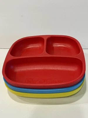 3 RePlay Geteilte Teller Kleinkind Kinder Stapelbar BPA Frei Hergestellt in den USA 7,5" - Bild 1 von 3