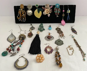 Vintage bis jetzt Piercing Statement Einzel Ohrringe Konvolut Materialmix - Bild 1 von 11