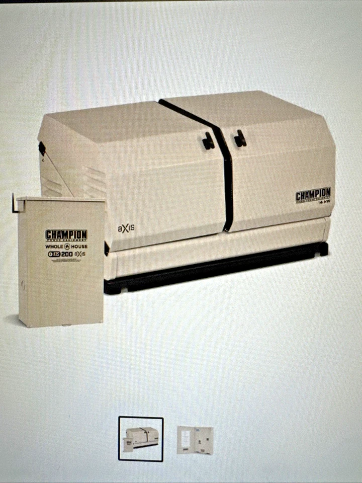 Champion 14KW 754cc aXis Standby Generator w/ 200amp Transfer Switch #100837 - Image 1 of 1