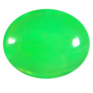 1.05 ct  Eye-popping Oval Cabochon Shape (9 x 7 mm) Green Opal Natural Gemstone - Picture 1 of 1