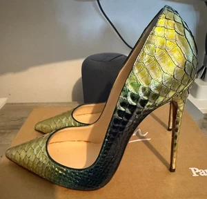 CHRISTIAN LOUBOUTIN So Kate 120 Python Aquarium Pumps EU39/US8,5 NEU - Bild 1 von 11