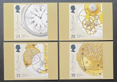 1993 Marine Timekeepers PHQ cards. 4-card Complete Set. Unused - Image 1 of 2