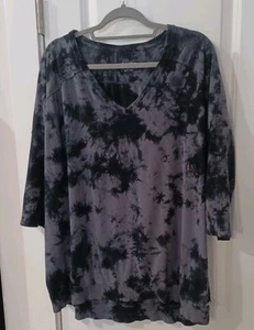 Camiseta túnica Calvin Klein Performance manga 3/4 talla 1X negros grises - Imagen 1 de 8