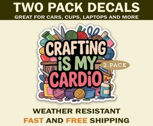 Sewing And Crafting Sticker Decals great for cars, water bottles and more - Picture 1 of 4
