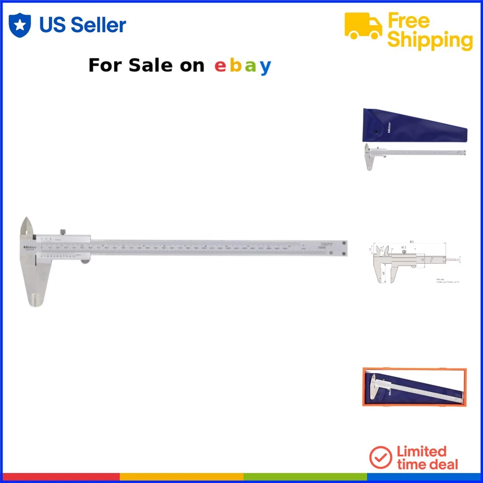 Vernier Caliper Stainless Steel Inch/Metric 0-6" Range Accurate Precision - Image 1 of 4