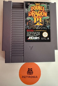 Carrito de juego Double Dragon 3 Nintendo Nes versi&oacute;n PAL A UK con funda probada