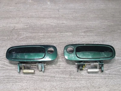 00-05 TOYOTA MR2 SPYDER CONJUNTO DE 2 MAÇANETAS EXTERNAS DE PORTA ESQUERDA E DIREITA VERDE FABRICANTE DE EQUIPAMENTO ORIGINAL - Imagem 1 de 4
