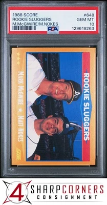 Puntuación #648 Mark McGWIRE 1988 Rookie Sluggers PSA 10 Foto 1 de 3