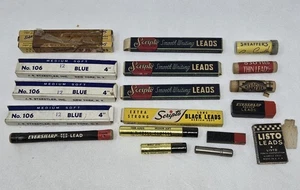 VINTAGE MECHANICAL PENCIL LEADS LOT SCRIPTO CROSS DIANA LISTO - Picture 1 of 6