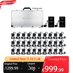 Sistema de traducción de guía/iglesia Retekess T130 transmisor + receptor + caja de carga - Imagen 1 de 7