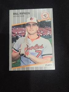 1989 Fleer Bill Billy Ripken Black Box Over Error #616 Orioles  - Bild 1 von 2