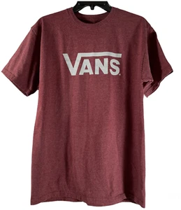 Vans Off The Wall weinrot Herren klassisches Logo Tee T-Shirt Größe Medium - Bild 1 von 7