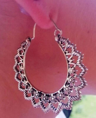 ORECCHINI DonnaIdea RegaloEleganti e raffinati ARGENTO INDIANO   - Immagine 1 di 2