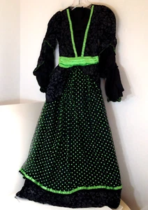 Vestido de Bruja Elegante Vestido de Halloween Disfraz Talla M Edades 8-10 Vestido Solo - Imagen 1 de 10