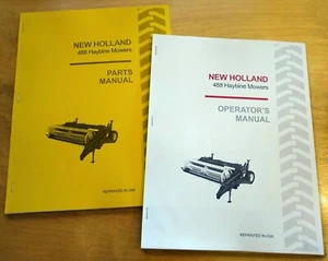 New Holland 488 Haybine Mower Conditioner Operator's AND Parts Manual Catalog NH - Picture 1 of 8