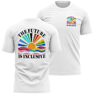 Mens T Shirt for Pride Rainbow Sunset LGBTQ Gift for Him Partner Dad Friend - Picture 1 of 13