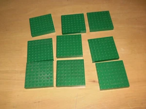 Lego 4201 dicke Platte 8x8  grün 9 Stück - Bild 1 von 1