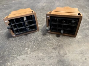 VW MK1 Rabbit Dashboard Camel Pair Left Right Dash Air Vent OEM 171819701 - Picture 1 of 5