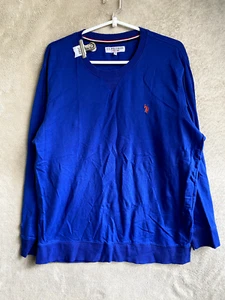 U.S. POLO ASSN. Casual T-Shirts Top Size 2XL Mens Blue Logo Long Sleeve - Picture 1 of 11
