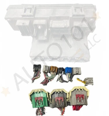 2007-2014 Jeep Dodge Chrysler TIPM Fuse Box Wiring Harness Plug Connectors - Image 1 of 2