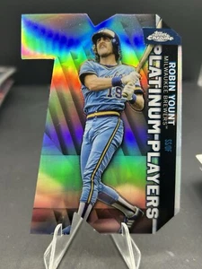 2021 Topps Update Chrome - Robin Yount Platinum Players Die-Cut #CPDC-22 Brewers - Picture 1 of 2