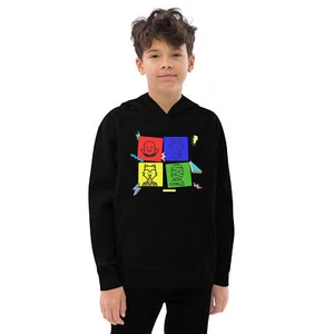 The Gangs All Here Kids fleece hoodie, Halloween kids hoodie, back to school - Picture 1 of 15