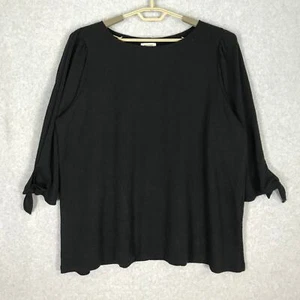 Max Studio Sweater Womens Plus 3X Puff Tie Career Church Tunic NEW $78 READ - Picture 1 of 15