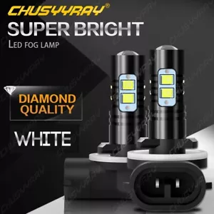 Pair 881 LED Fog Light Driving Bulbs 862 886 889 894 896 898 Xenon White 6000K - Picture 1 of 12