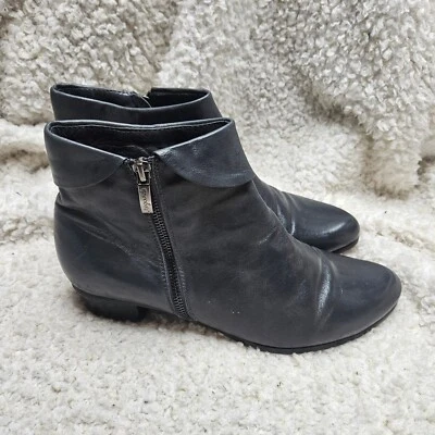 Botines de cuero gris carbón Regarde Le Ciel talla 41 Foto 1 de 4