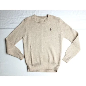 Vintage Tan Hush Puppies Women's Crewneck Sweater Embroidered Bassett Hound - Picture 1 of 7