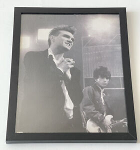 Rare Morrissey and Johnny Marr Vintage Photo by Mark Allan 1985 Framed Picture