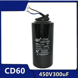 Condensador de arranque del motor CD60 300uF 300MFD 450V 450VAC ± 5% no polarizado - Imagen 1 de 4