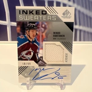 2018-19 Upper Deck SP Game Used Inked Sweaters Jersey Auto Mikko Rantanen /99 - Picture 1 of 7