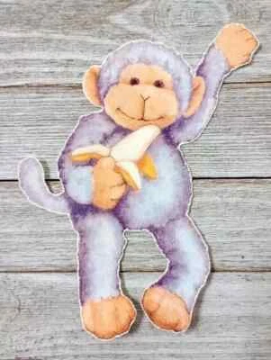 Pegatina de pared mono jungla plátano pelar y pegar 5 pulgadas Foto 1 de 2