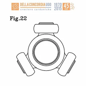Cruise tripod 22 teeth x 31.95 roller diameter for Alfa 145 146 Peugeot 206 - Picture 1 of 6