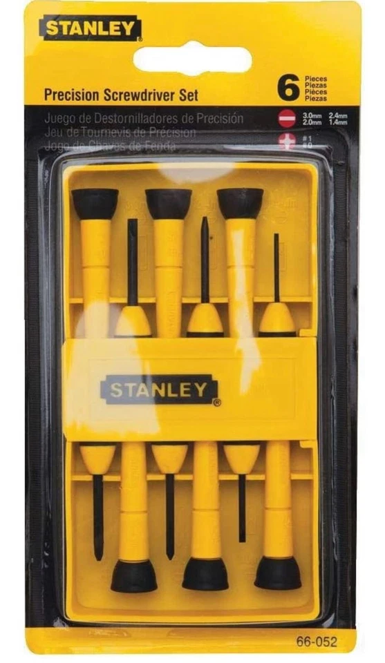 Boxer Tools Pk-6 Precision Flat & Phillips Micro-tech Screwdriver 6pc Set