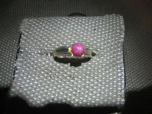 6 MM WEINROTER LINDE STERN SAPHIR RING 925 STERLINGSILBER GRÖSSE 7 - Bild 1 von 5