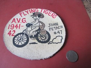 PARCHE CHAQUETA DE VUELO PANDA SQ SEGUNDA GUERRA MUNDIAL USAAC/AVG FLY TIGER JOHN PETACH #47 - Imagen 1 de 1