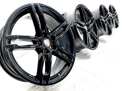19 Zoll Original Porsche Macan II III Felgen 95B601025BB 95B601025BC Schwarz - Bild 1 von 4