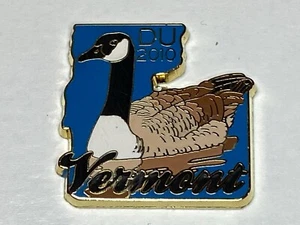 Old Vintage Ducks Unlimited DU Lapel Jacket Hat Pin Badge Tack Vermont VT 2010 - Picture 1 of 2