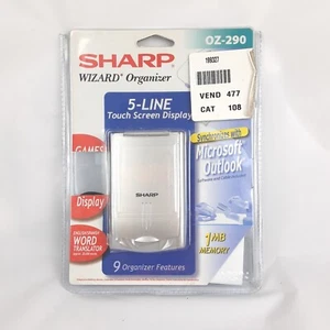 Sharp Wizard Organizer 5 lignes écran tactile OZ-290 traducteur jeu mémoire - Photo 1 sur 14