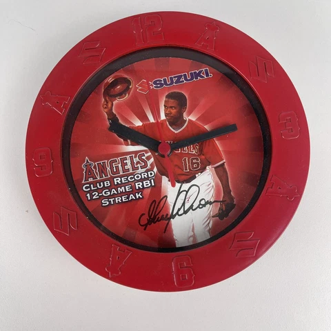 Anaheim Angels GARRET ANDERSON 12-Game RBI Streak Wall Clock 2008 NEW Cover