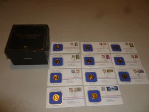 THE PRESIDENTIAL MEDALS COVER COLLECTION 1983 LINCOLN JEFFERSON WASHINGTON SET > - Picture 1 of 11