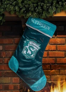 Harry Potter: Slytherin Large Christmas Xmas Stocking Christmas Ornament - New - Picture 1 of 2