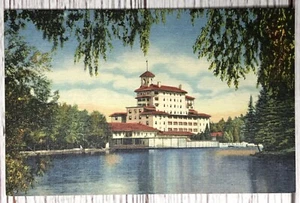 Vista Broadmoor Hotel, Pikes Peak Region Colorado Linen Postcard - Picture 1 of 2